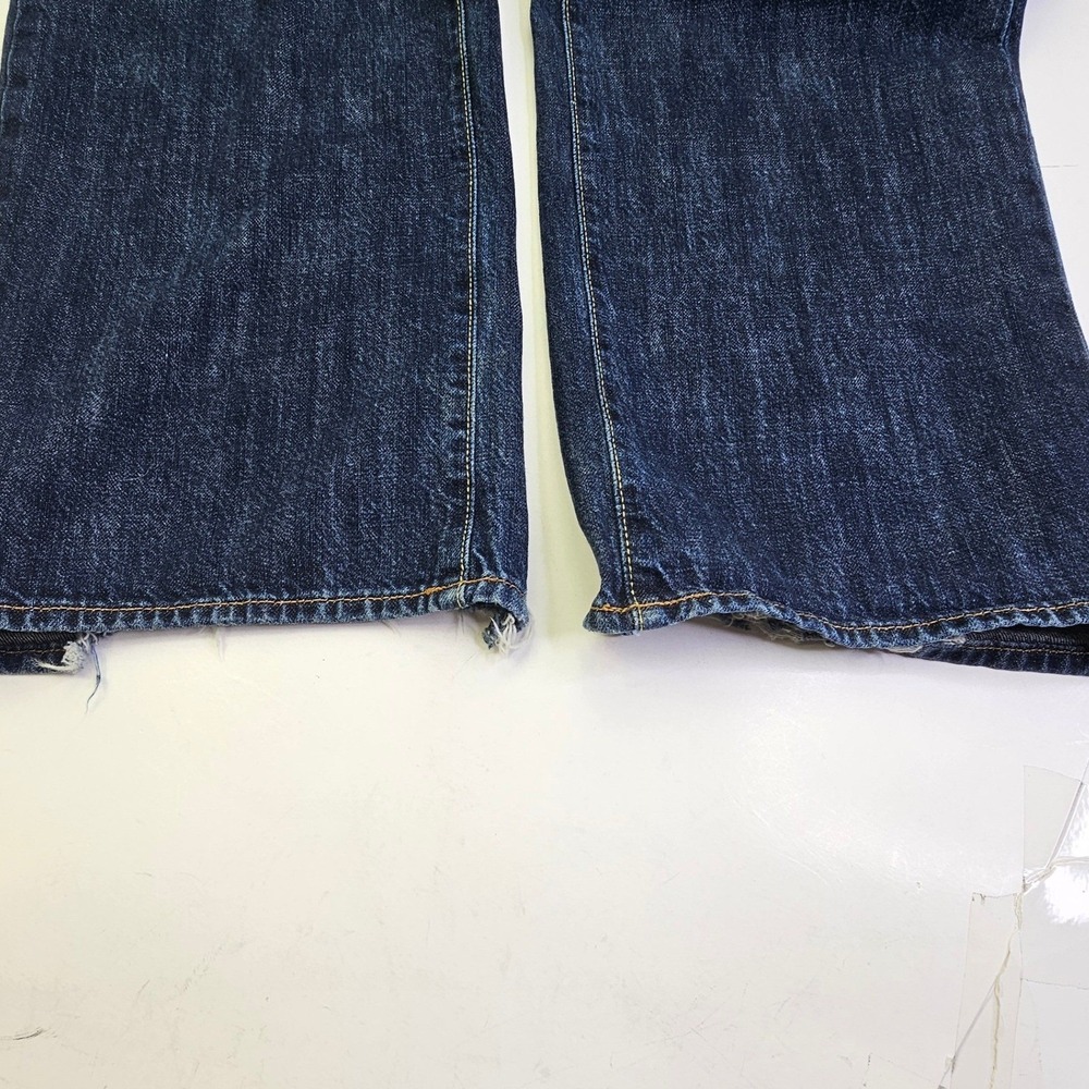 Hugo Boss Mens Dark Wash Straight Leg Distressed Denim Jeans 34x32 - Picture 11 of 16